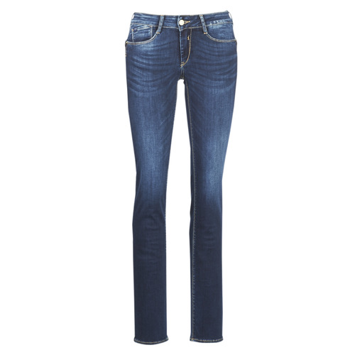 tekstylia Damskie Jeansy straight leg Le Temps des Cerises PULP REGULAR Niebieski