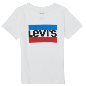 tekstylia Dziecko T-shirty z krótkim rękawem Levi's SPORTSWEAR LOGO TEE Biały