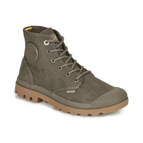 Buty Trampki wysokie Palladium PAMPA CANVAS Brązowy