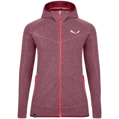 tekstylia Damskie Polary Salewa Bluza  Vezzena Dry W HD L/S 27926-6368 Czerwony