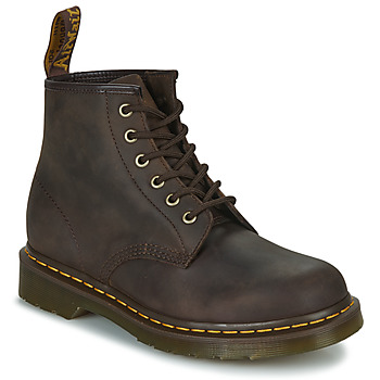 Buty Buty za kostkę Dr. Martens 101 Crazy Horse Brązowy