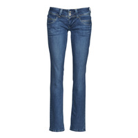 tekstylia Damskie Jeansy straight leg Pepe jeans VENUS Niebieski / Vs3