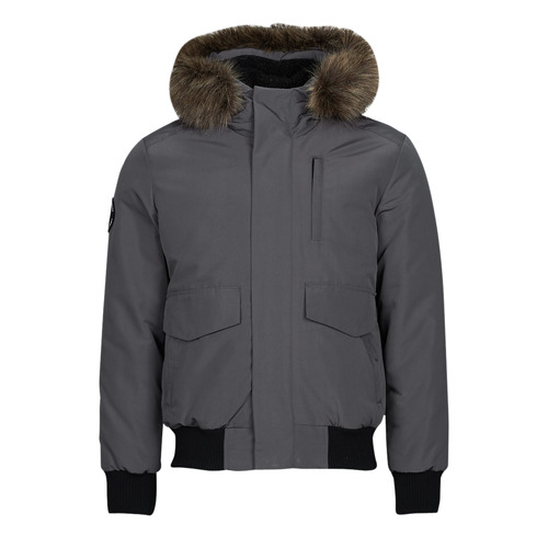 tekstylia Męskie Płaszcze Superdry EVEREST BOMBER Charcoal