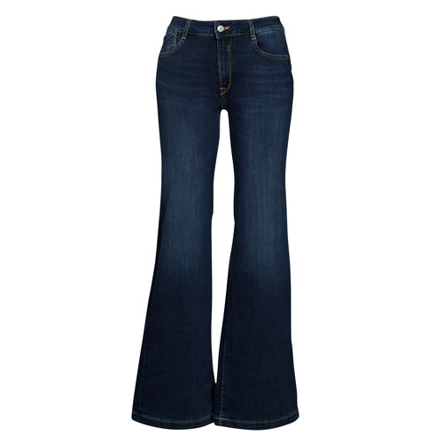 tekstylia Damskie Jeans flare / rozszerzane  Le Temps des Cerises PULP HIGH FLARE Niebieski