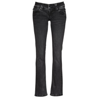 tekstylia Damskie Jeansy straight leg Pepe jeans VENUS Czarny / Délavé