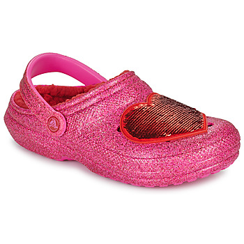 Buty Damskie Chodaki Crocs CLASSIC LINED VALENTINES DAY CLOG Różowy / Czerwony