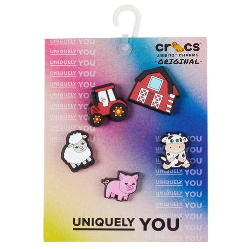 Dodatki Akcesoria do butów Crocs JIBBITZ CUTESY FARM ANIMAL 5 PACK Wielokolorowy