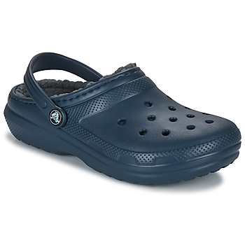 Buty Dziecko Chodaki Crocs Classic Lined Clog K Marine / Szary