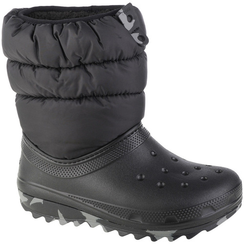 Buty Chłopiec Śniegowce Crocs Classic Neo Puff Boot Kids Czarny