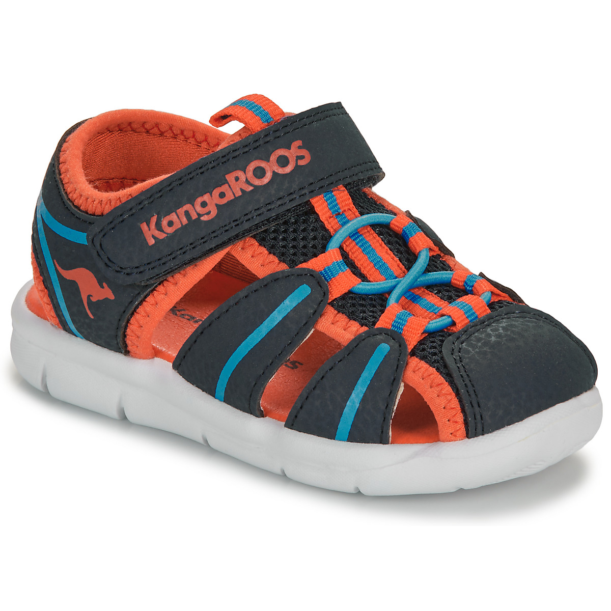 Buty Chłopiec Sandały sportowe Kangaroos K-Grobi Marine / Pomarańczowy