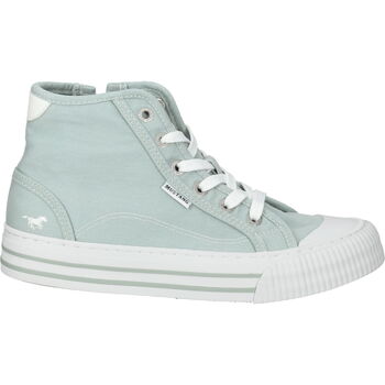 Buty Damskie Trampki wysokie Mustang Sneaker Zielony