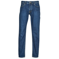 tekstylia Męskie Jeansy straight leg Jack & Jones JJIMIKE JJORIIGINAL AM 386 Niebieski