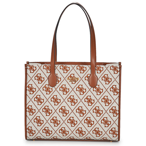 Torby Damskie Torby shopper Guess SILVANA TOTE Brązowy