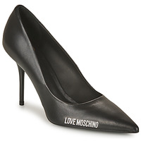 Buty Damskie Czółenka Love Moschino RUBBER LOGO Czarny