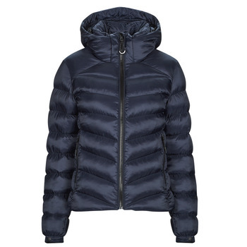 tekstylia Damskie Kurtki pikowane Superdry HOODED FUJI PADDED JACKET Marine