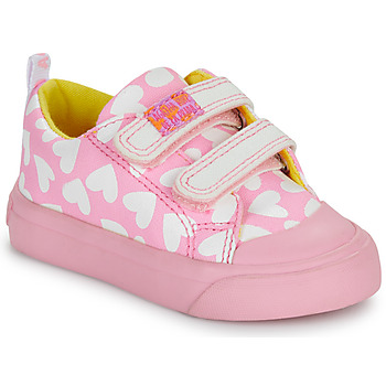 Buty Dziewczynka Trampki niskie Agatha Ruiz de la Prada ZAPATO LONA CORAZONES Różowy / Biały