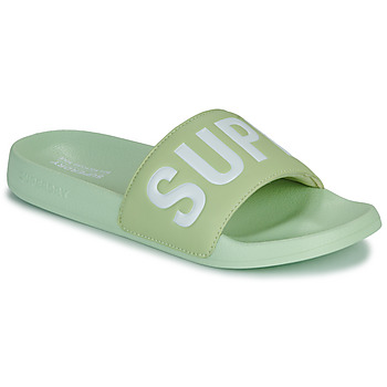 Buty Damskie klapki Superdry Sandales De Piscine Véganes Core Zielony / Biały