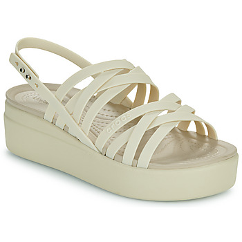 Buty Damskie Sandały Crocs Brooklyn Strappy LowWdg Beżowy