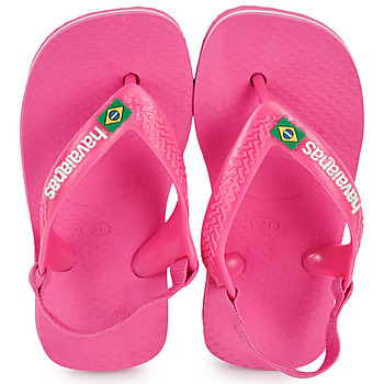 Buty Dziewczynka Japonki Havaianas BABY BRASIL LOGO II Różowy