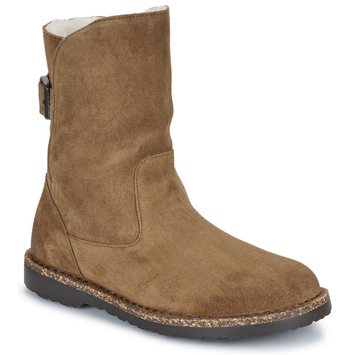 Buty Damskie Buty za kostkę Birkenstock Uppsala Shearling LEVE Dark Tea Brązowy