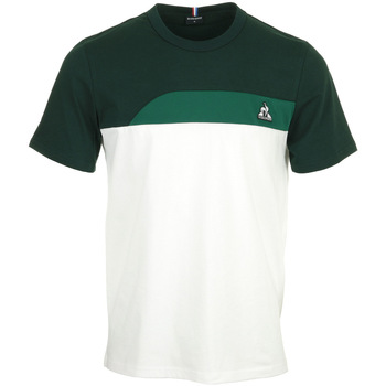 tekstylia Męskie T-shirty z krótkim rękawem Le Coq Sportif Saison 2 Tee Ss N°2 Biały