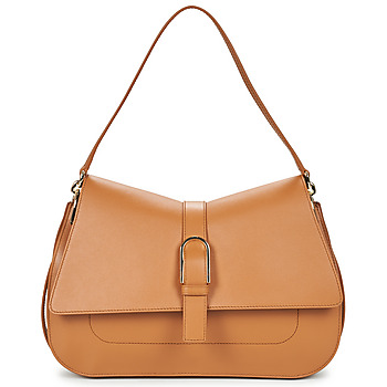 Torby Damskie Torebki do ręki Furla FURLA FLOW L TOP HANDLE Cognac