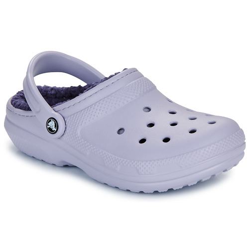 Buty Damskie Chodaki Crocs Classic Lined Clog Fioletowy