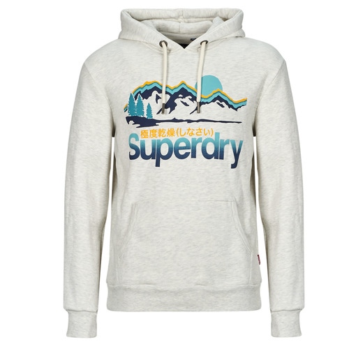 tekstylia Męskie Bluzy Superdry HOODED GREAT OUTDOORS Beżowy