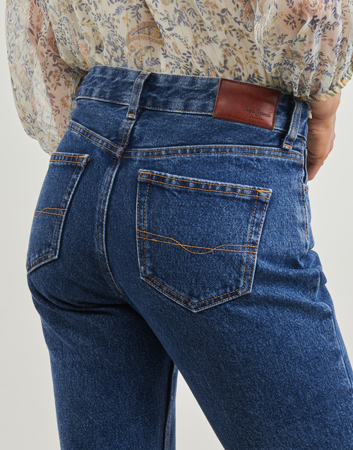 Pepe jeans STRAIGHT JEANS MW Niebieski