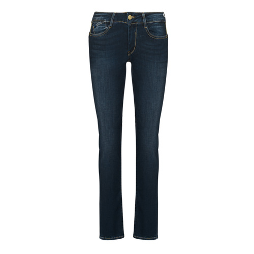 tekstylia Damskie Jeansy slim fit Le Temps des Cerises PULP SANY Niebieski