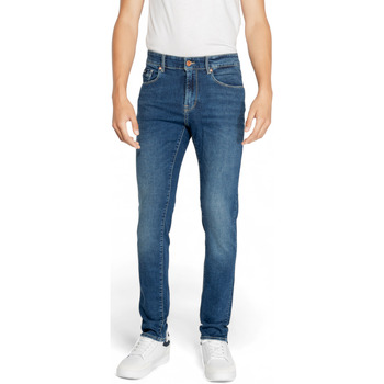 tekstylia Męskie Jeansy skinny Gas SAX ZIP REV A7234 09MD Niebieski