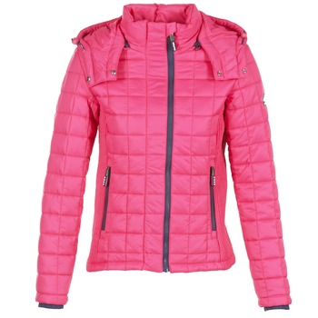 tekstylia Damskie Kurtki pikowane Superdry FUJI BOX QUILTED Różowy