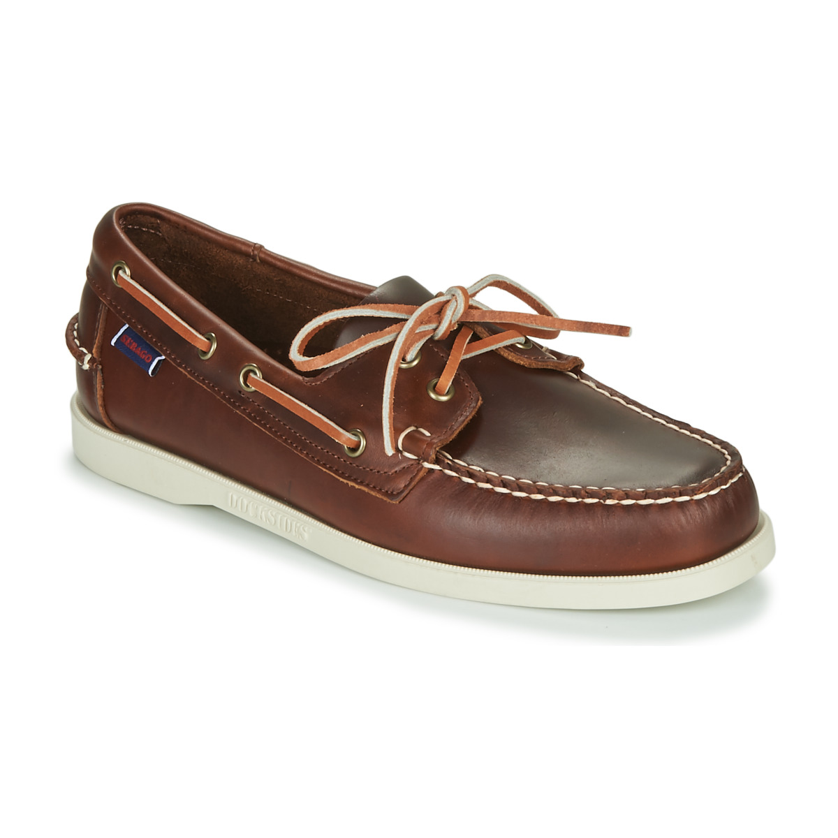 Sapatos Homem Sapato de vela Sebago PORTLAND WAXED Castanho