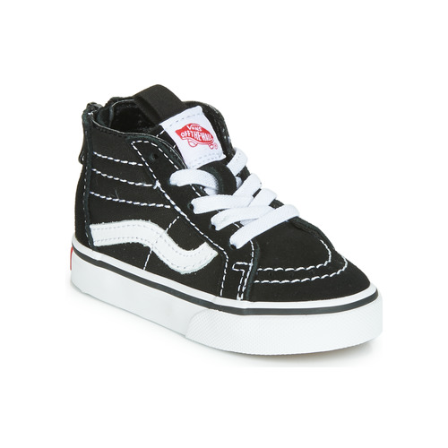 Sapatos Criança Sapatilhas de cano-alto Vans SK8-HI ZIP Preto / Branco