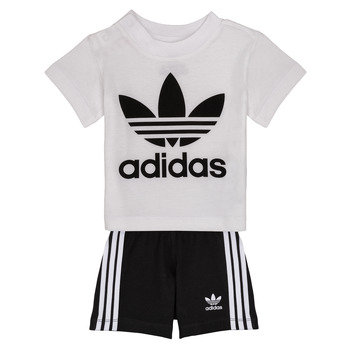 Textil Criança Conjunto adidas Originals CAROLINE Branco / Preto