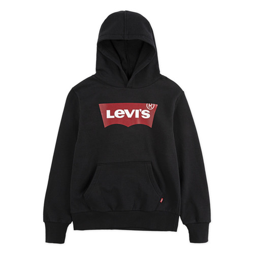 Textil Rapaz Sweats Levi's BATWING SCREENPRINT HOODIE Preto