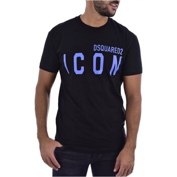 Textil Homem T-Shirt mangas curtas Dsquared S79GC0001 Preto