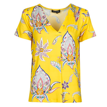 Textil Mulher T-Shirt mangas curtas Desigual LEMARK Amarelo