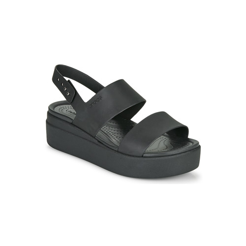 Sapatos Mulher Sandálias Crocs CROCS BROOKLYN LOW WEDGE W Preto