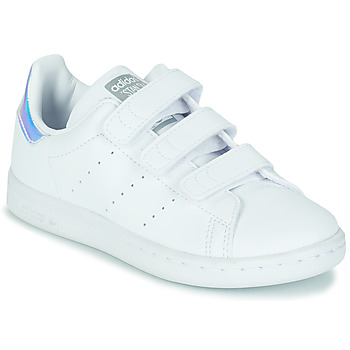 Sapatos Rapariga Sapatilhas adidas Originals STAN SMITH CF C Branco / Iridescente