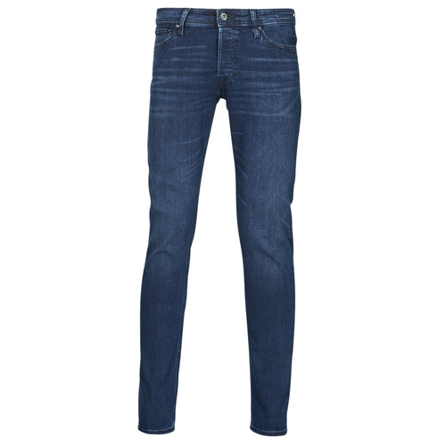 Textil Homem Calças de ganga slim Jack & Jones JJIGLENN Azul / Escuro