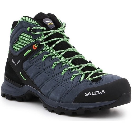 Sapatos Homem Sapatos de caminhada Salewa MS Alp Mate Mid WP Preto, Verde, Cinzento