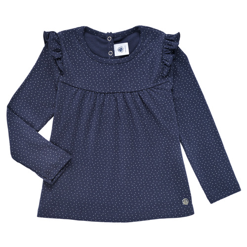 Textil Rapariga T-shirt mangas compridas Petit Bateau IWAKA Marinho