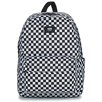 Malas Mochila Vans OLD SKOOL CHECK BACKPACK Preto / Branco