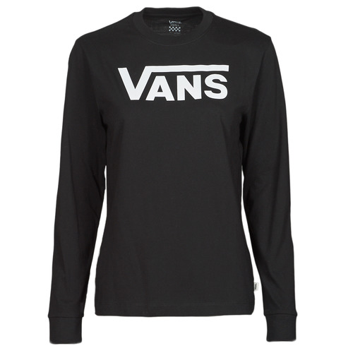 Textil Mulher T-shirt mangas compridas Vans FLYING V CLASSIC LS BF Preto