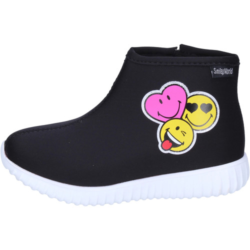 Sapatos Rapariga Botins Smiley BJ989 Preto