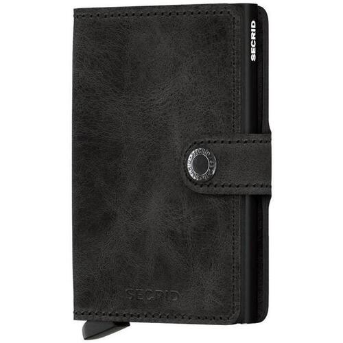 Malas Homem Carteira Secrid Carteira Miniwallet Vintage - Black Preto