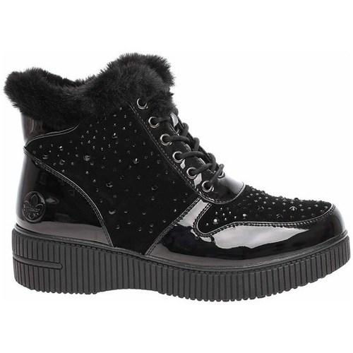 Sapatos Mulher Sapatilhas de cano-alto Rieker 9331200 Preto