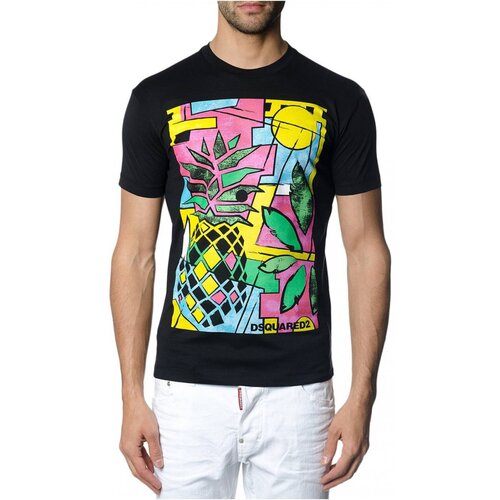 Textil Homem T-Shirt mangas curtas Dsquared S71GD0622 Preto