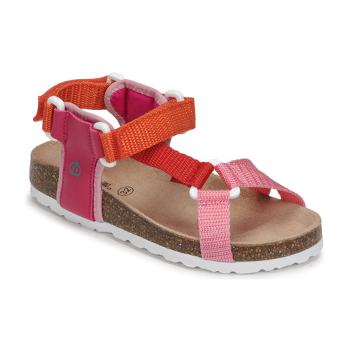 Sapatos Rapariga Sandálias Citrouille et Compagnie PISTOCHE Laranja-rosa-violeta